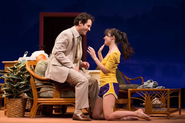 The show must go on! Paul Rudd and Kate Arrington in Grace